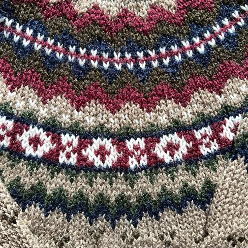 Vintage Apollo Rossi Men’s Fair Isle Sweater Size Medium Pattern Knit - Picture 8 of 8